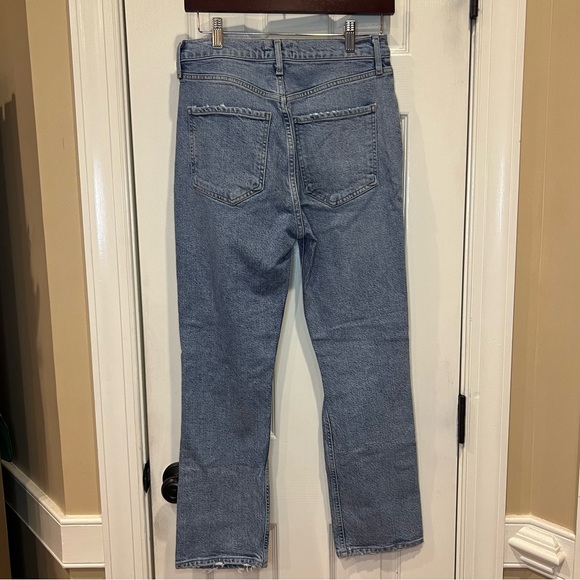 AGOLDE High Rise Straight Crop Riley Jeans in Whiplash - Picture 4 of 5